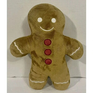 Christmas Gingerbread Man Pillow Target‎ Bullseye Playground NWOT